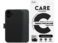 PanzerGlass CARE iPhone 16 Plus Tango 2-i-1 Wallet cover (sort) Mobilcover