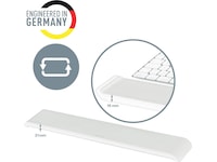 Leitz Ergo Cozy håndledsstøtte til tastatur (lysegrå) Håndleddstøtte