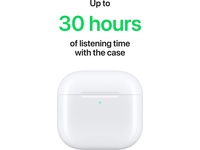 Apple AirPods 4 Trådløse høretelefoner, Earbuds (hvid) In-ear høretelefoner