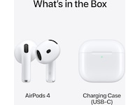 Apple AirPods 4 Trådløse høretelefoner, Earbuds (hvid) In-ear høretelefoner