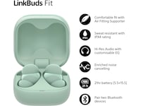 Sony Linkbuds Fit trådløse ørepropper, In-Ear (grøn) In-ear høretelefoner