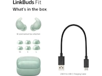 Sony Linkbuds Fit trådløse ørepropper, In-Ear (grøn) In-ear høretelefoner