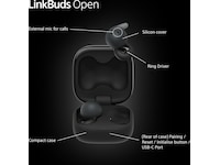 Sony Linkbuds Open True Wireless ørepropper (sort) In-ear høretelefoner