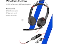 Poly Blackwire 5220 MS Teams USB-C Headset Kablet headset