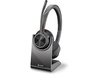 Poly Voyager 4320-M MS USB-C headset med opladningsstander Trådløst headset