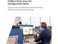 Poly Voyager 4320-M MS USB-C headset med opladningsstander Trådløst headset