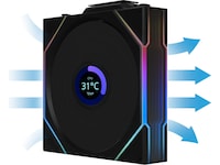 Lian Li UNI FAN TL Wireless LCD Reverse 3pk (sort) Blæsere