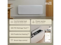 Mill Invisible Smart WiFi Gen 4 panelovn 1300W (hvid) Varmepaneler