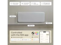 Mill Invisible Smart WiFi Gen 4 panelovn 1300W (hvid) Varmepaneler