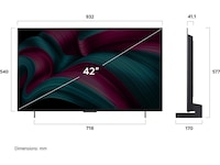 LG 42" C5 AI 4K OLED Smart TV (2025) Bundle 20 - 49 tommer TV
