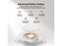 Belkin UltraCharge magnetisk ladeplade 25W Qi2 med stativ Trådløs oplader