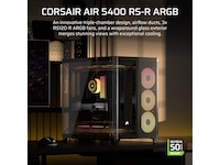 Corsair AIR 5400 RS-R ARGB Triple Chamber Mid Tower (sort) Midi Tower