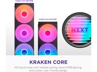 NZXT Kraken Core RGB 360mm AIO Kylare (svart) CPU - Vandkøling