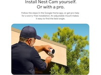 Google Nest Cam udendørs 2. gen (med ledning, hvid) Overvågningskameraer