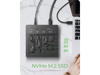  ICY BOX 4 bay Clone and DockingSation Dockingstation og USB-hub