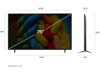 LG 75" NANO80 AI 4K NanoCell Smart TV (2025) + Soundbar 70 - 79 tommer TV
