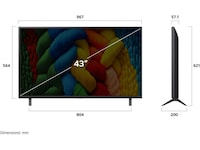 LG 43" NANO80 AI 4K NanoCell Smart TV (2025) + Soundbar  20 - 49 tommer TV