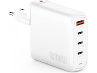 4smarts 100W GaN Flex Pro Travel Edition Oplader (hvid) Batteri og lader