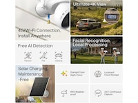 TP-Link Tapo C665G KIT overvågningskamera solcelledrevet Wi-Fi/4G Overvågningskameraer