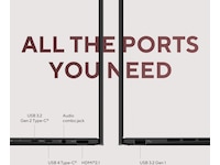 ASUS Zenbook 14 UM3406GA 14" WUXGA Touch (Jade Black) PC - Bærbar / laptop