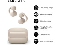 Sony LinkBuds Clip åbne øretelefoner (gråbeige) Høretelefoner