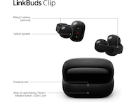 Sony LinkBuds Clip åbne øretelefoner (gråbeige) Høretelefoner