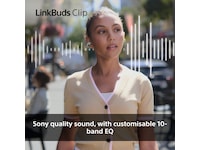 Sony LinkBuds Clip åbne øretelefoner (gråbeige) Høretelefoner