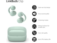 Sony LinkBuds Clip åbne øretelefoner (grøn) Høretelefoner
