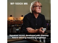 Sony WF-1000XM6 trådløse øretelefoner med støjdæmpning (Platinum Silver) In-ear høretelefoner