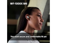 Sony WF-1000XM6 trådløse øretelefoner med støjdæmpning (Platinum Silver) In-ear høretelefoner