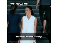 Sony WF-1000XM6 trådløse øretelefoner med støjdæmpning (Platinum Silver) In-ear høretelefoner