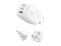 Belkin BoostCharge Pro GaN 100W væglader + rejseadapter Mobilopladere
