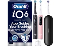 Oral-B iO6 elektrisk tandbørste (sort og lyserød) Tilbehør til tandpleje