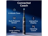 Oral-B iO6 elektrisk tandbørste (sort og lyserød) Tilbehør til tandpleje