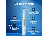 Oral-B iO3 elektrisk tandbørste (hvid) Tilbehør til tandpleje