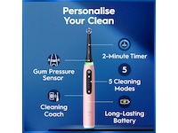 Oral-B iO5 elektrisk tandbørste (rosa) Tilbehør til tandpleje