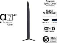 LG 75'' QNED7E AI 4k 75QNED7EA6B (2025) + soundbar 20 - 49 tommer TV