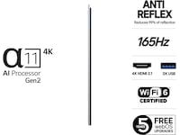 LG 77" G5 AI 4K OLED Smart TV (2025) 20 - 49 tommer TV
