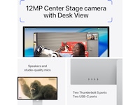 Apple Studio Display (2026) Nano-texture glass - stativ med vinkel- og højdejustering Skærme