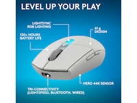 Logitech G305 X SUPERLIGHT Trådløs Spillemus (hvid) Gamingmus