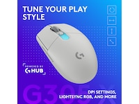 Logitech G305 X SUPERLIGHT Trådløs Spillemus (hvid) Gamingmus