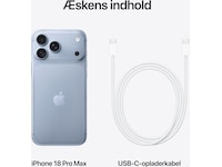 iPhone 18 Pro Max 256GB (glacier) Mobiltelefoner