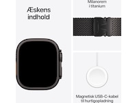 Apple Watch Ultra 4 GPS + LTE 49mm Titanium (sort) Smartwatches