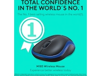 Logitech M185 Trådløs Mus Blå Mus