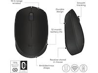 Logitech B170 Trådløs Mus Sort Mus