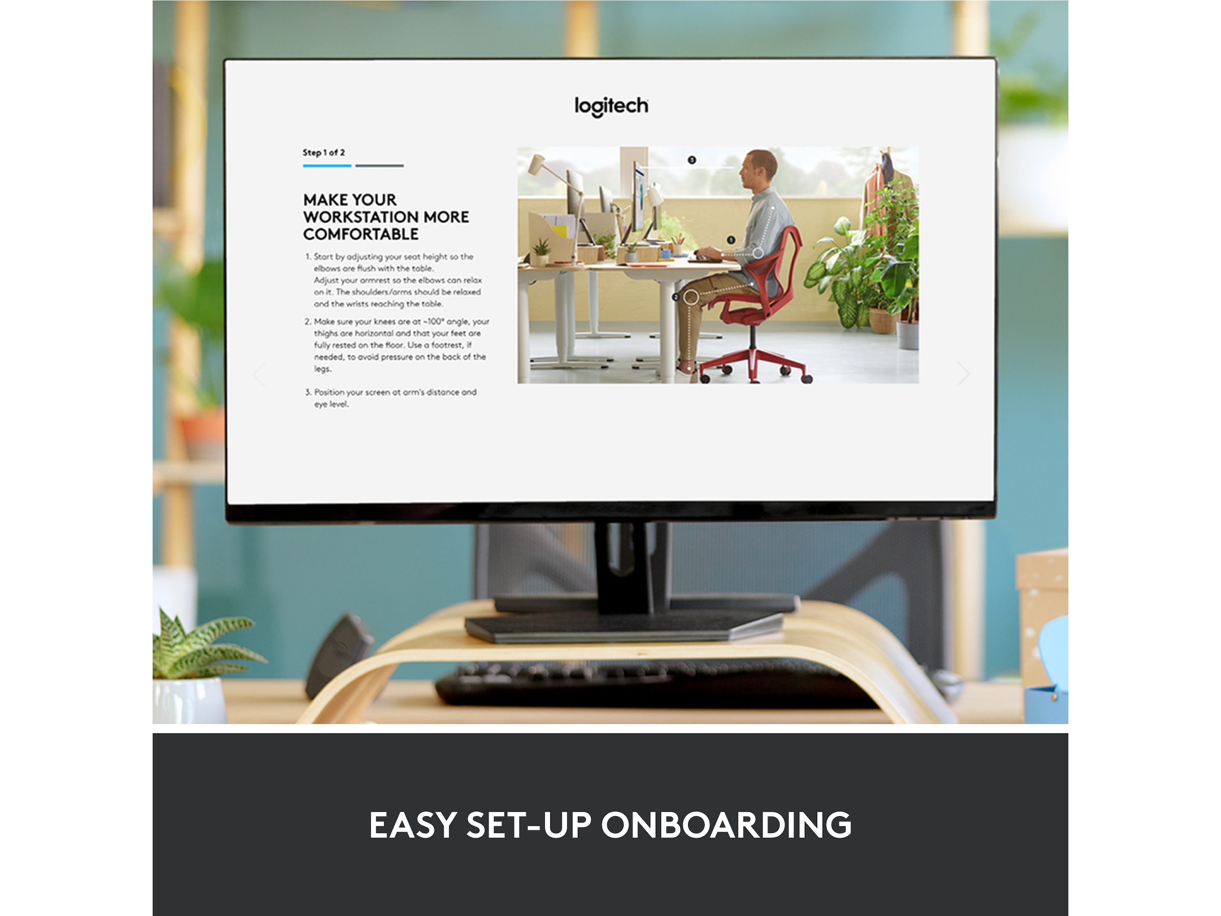 Logitech ERGO K860 Trådlös Tastatur Keyboards