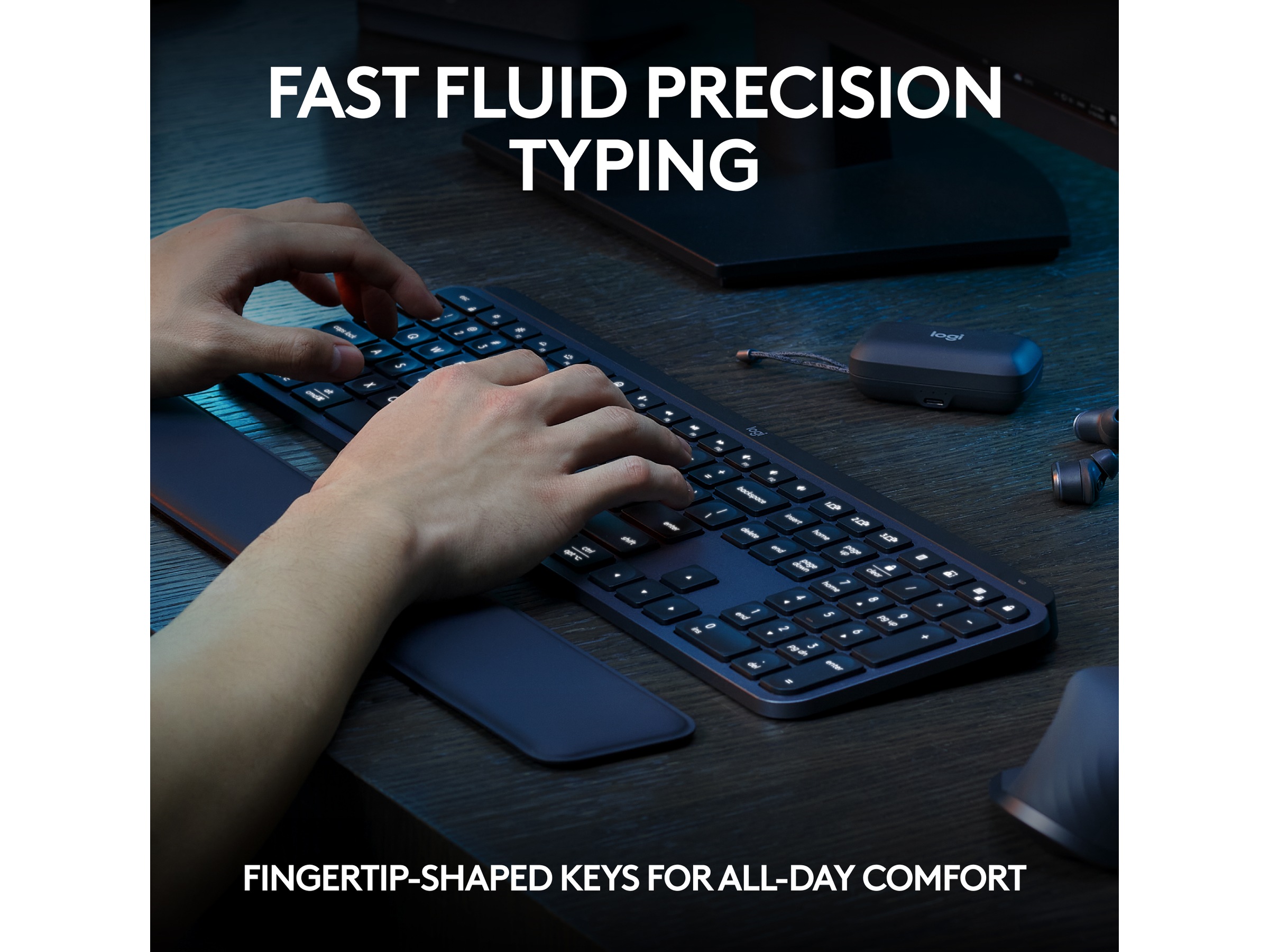 Logitech MX Keys S Trådløst Tastatur (graphite) Keyboards