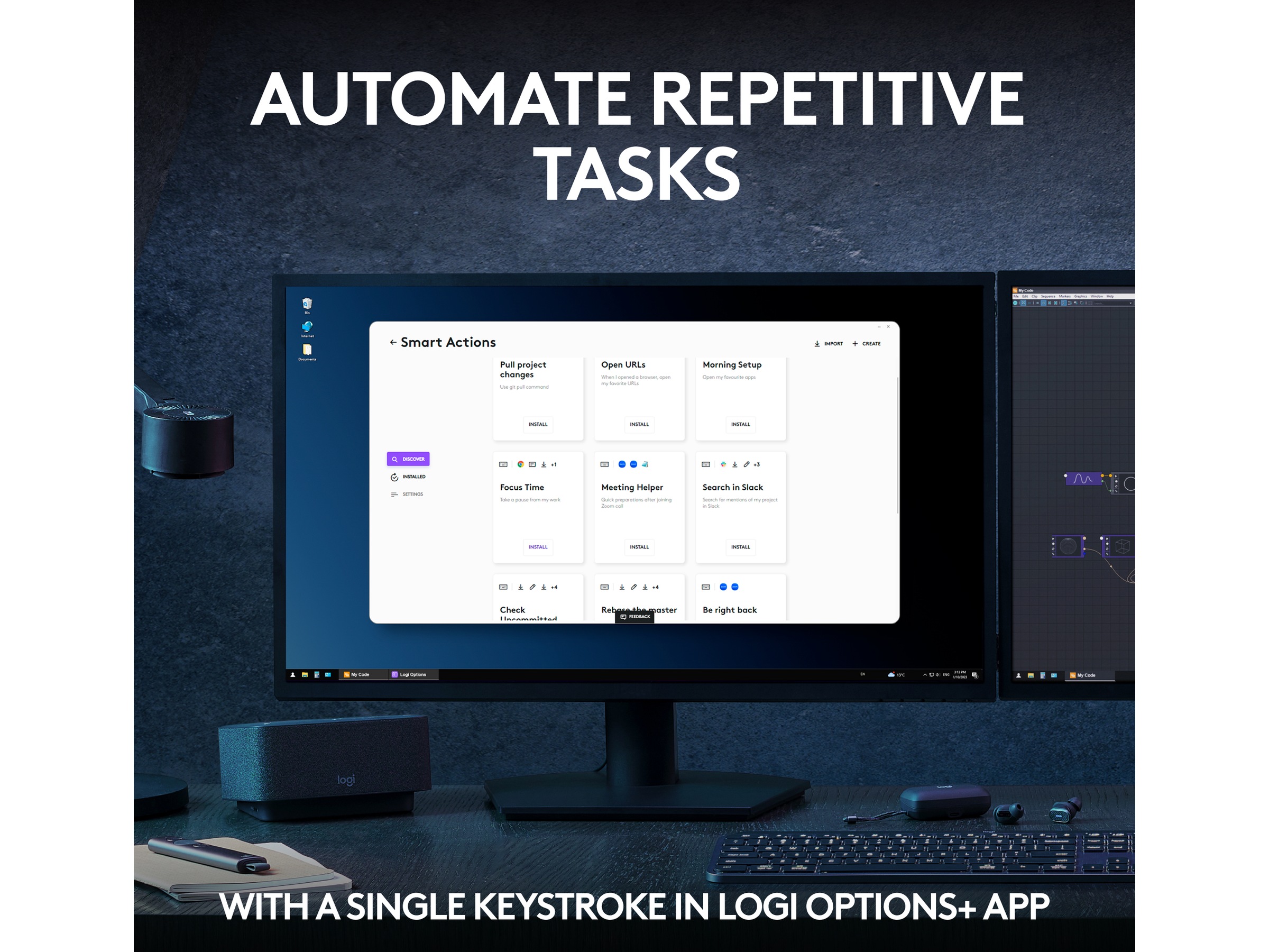 Logitech MX Keys S Trådløst Tastatur (graphite) Keyboards