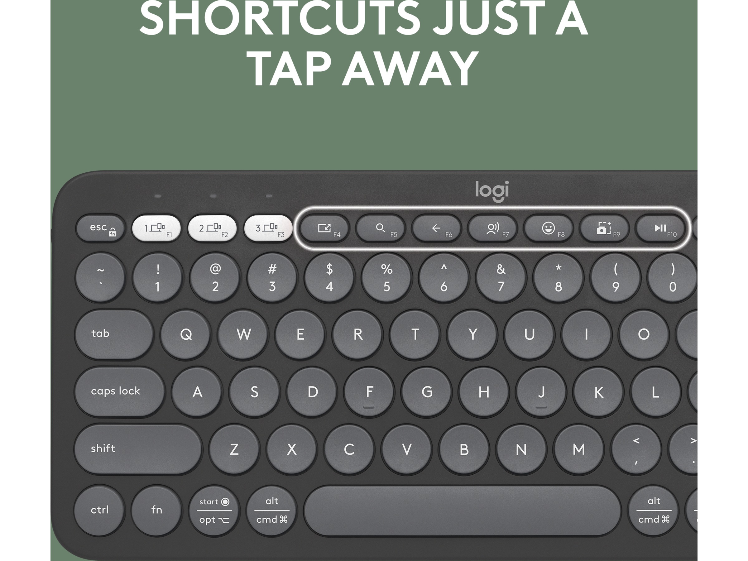 Pebble Keys 2 K380s (sort) Keyboards