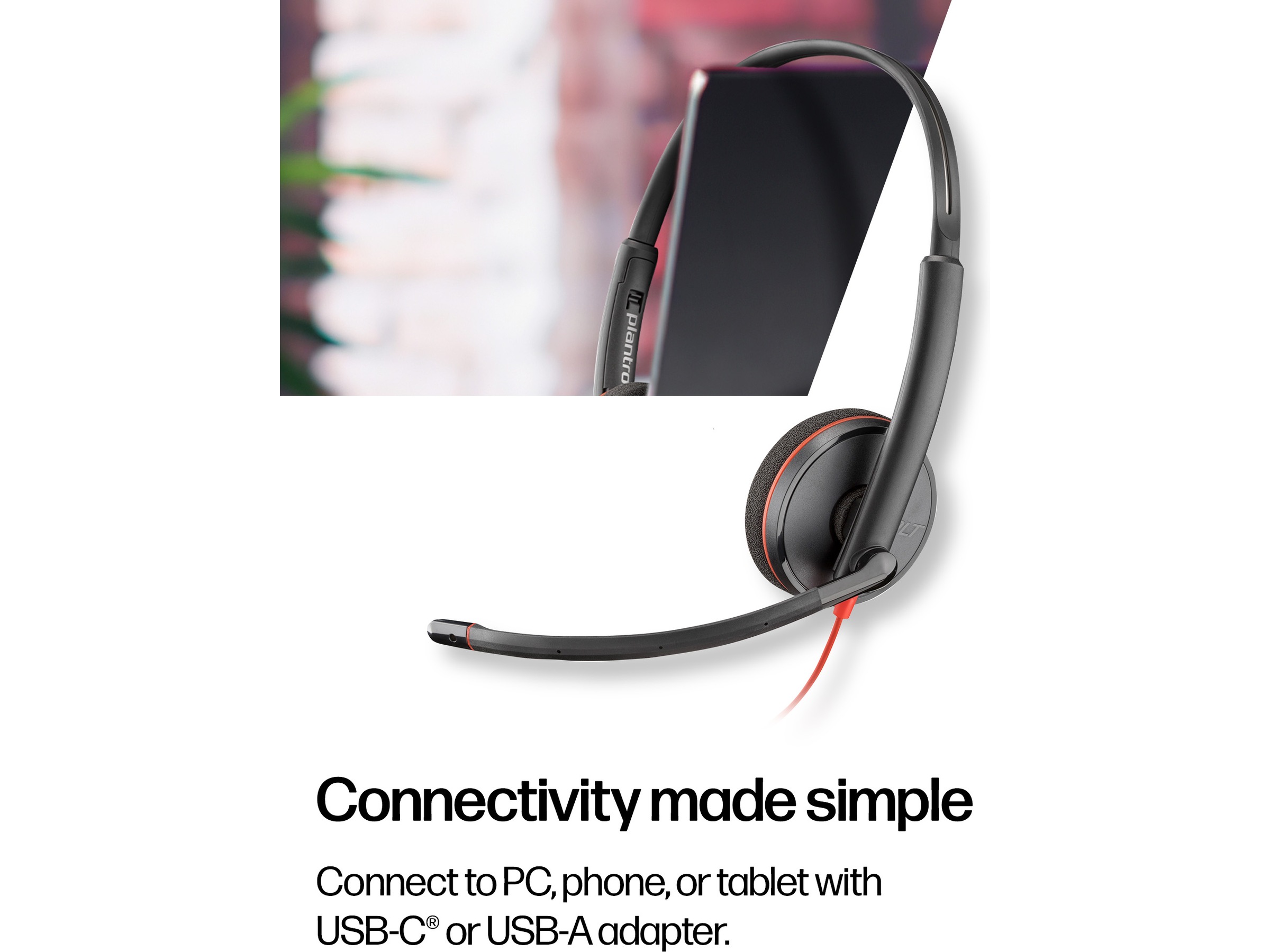 Poly Blackwire MS 3320 USB-C Headset Kablet headset